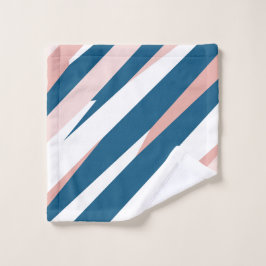 De Rosto Toalha Abstrato branca e azul rosa