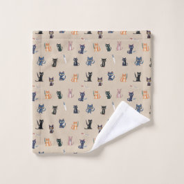 De Rosto Toalha Cats & Knives: Divertida e Design Quirky