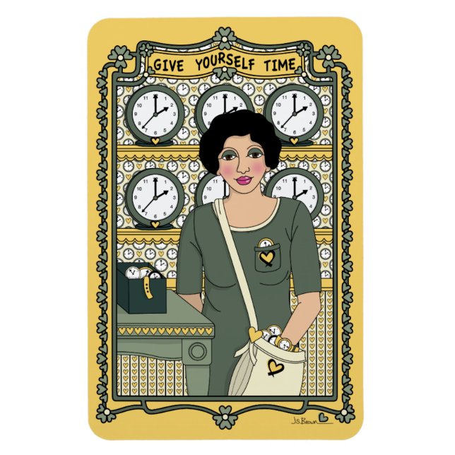 Dê-se Tempo_C_4x6 Ímã de Geladeira (Vertical)