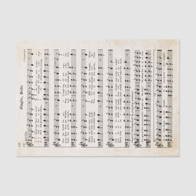 De Seda 1850 Jingle, Bells! Papel e Decoupage Tecidos (Frente )