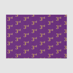De Seda 3º (Terceiro) Papel Dourado para eventos, Roxo, F