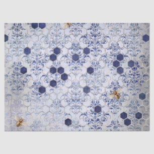 De Seda A Série Blue Bee Design 13 Papel Tissue