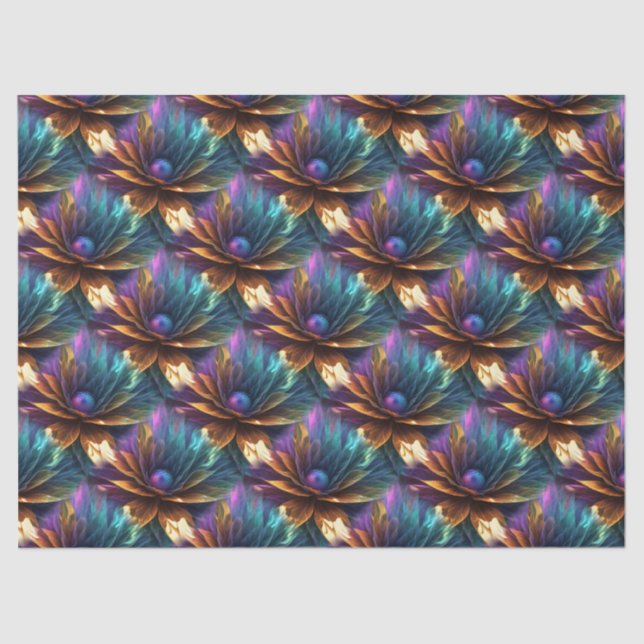 De Seda Abstrato Padrões 60 Papel no Tecido (Frente )