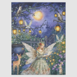 De Seda Animais Encantados da Floresta & Papel Decoupage d