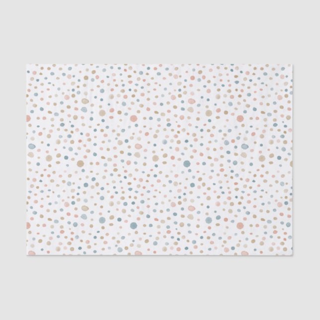 De Seda Annie Confetti Watercolor Dots - Papel Tecido (Frente )