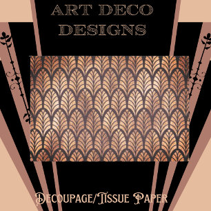 De Seda Artigo Deco Bronze - Papel Tecidual para Decomputa