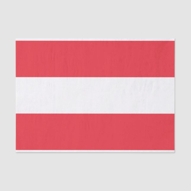 De Seda Bandeira do Papel Tecidual Austríaco (Frente )