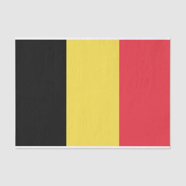 De Seda Bandeira do Papel Tecidual da Bélgica (Frente )