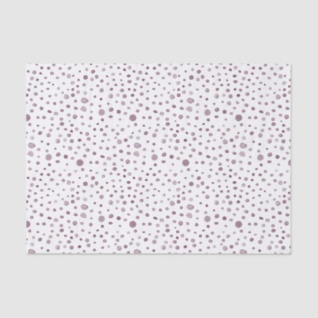 De Seda Beet Confetti Watercolor Dots Papel Tecido (Frente )