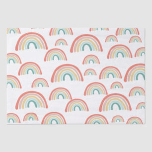 De Seda Boho Rainbows Decoupage Wrap Papel Tecidual