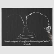 Casal no Papel Tecido do Amor