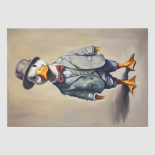 De Seda Dapper Ducks: Papel Decoupage Inspirado em Vestuár