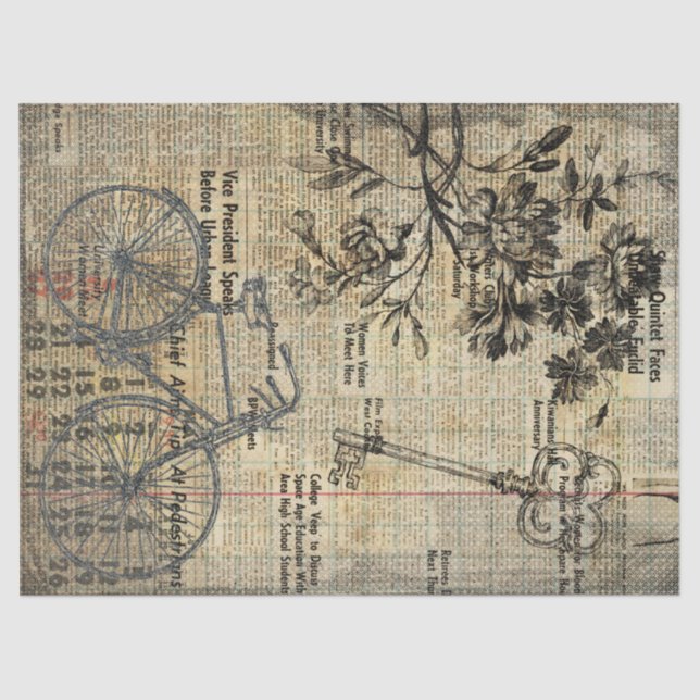 De Seda Decoupage Williamsburg | Papel tecidular (Frente )
