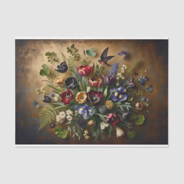 De Seda Dissociação Papel tecidual (Frente )