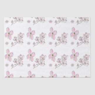 De Seda Dogwood Pattern design em Papel Tecido
