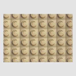 De Seda Dourado Crescente Papel Tecido da Lua