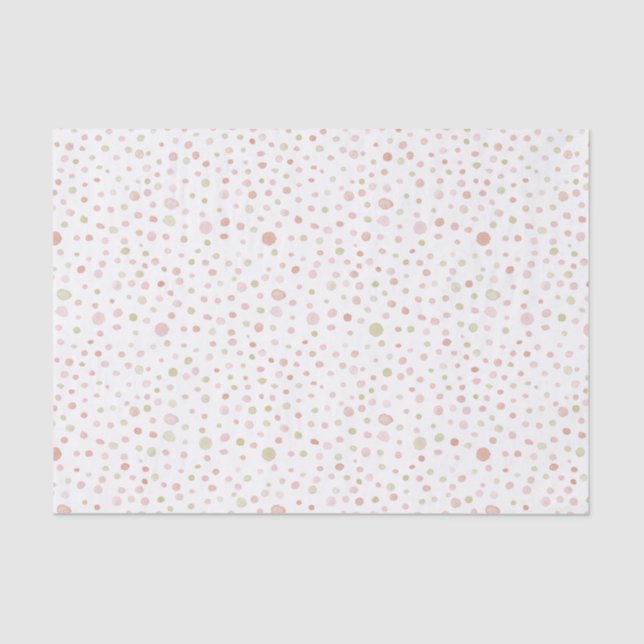 De Seda Erica Confetti Watercolor Dots - Papel Tecido (Frente )