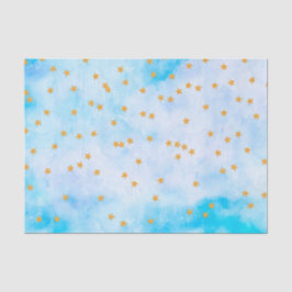 De Seda Estrelas brilhantes em papel marmoreado