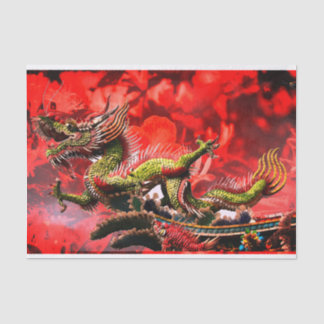 De Seda Fantasy Dragon - Papel Tecido