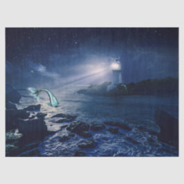 De Seda Farol e Papel Tecido Sereia