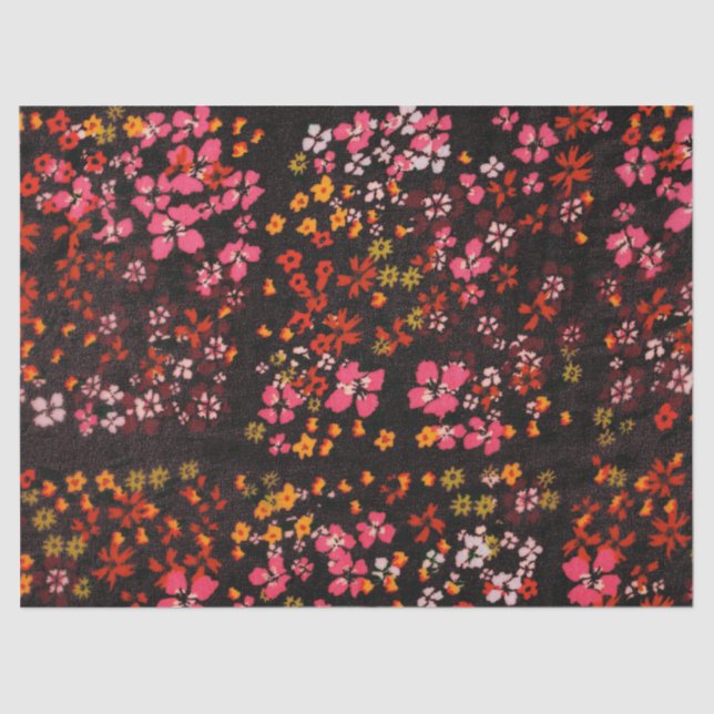 De Seda Flores vermelhas cortadas Papel tecidular (Frente )