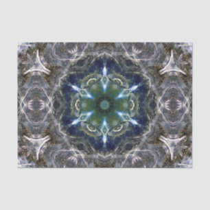 De Seda Folk Mandala - Papel Tecido