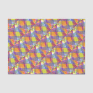 De Seda Geométrico - Papel Tecido