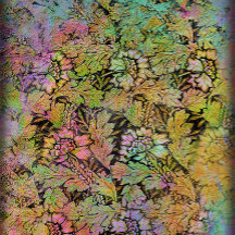 Grunge Floral Decoupage Papel Tecido