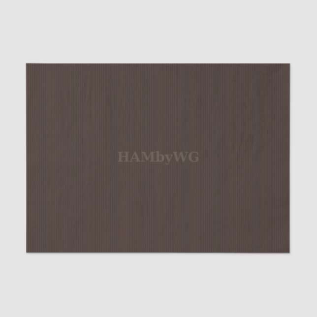 De Seda HAMbyWG - Papel Tecido - Castanho Chocolate (Frente )