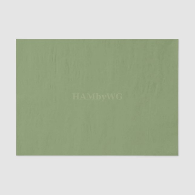 De Seda HAMbyWG - Papel Tecidual - Sage (Frente )