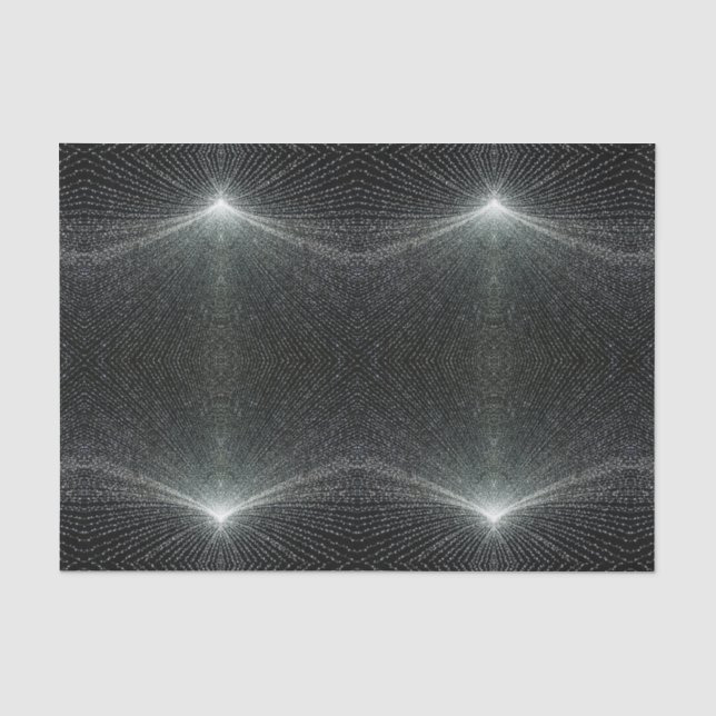 De Seda HAMbyWG - Papel Tissue - Preto com Luzes (Frente )
