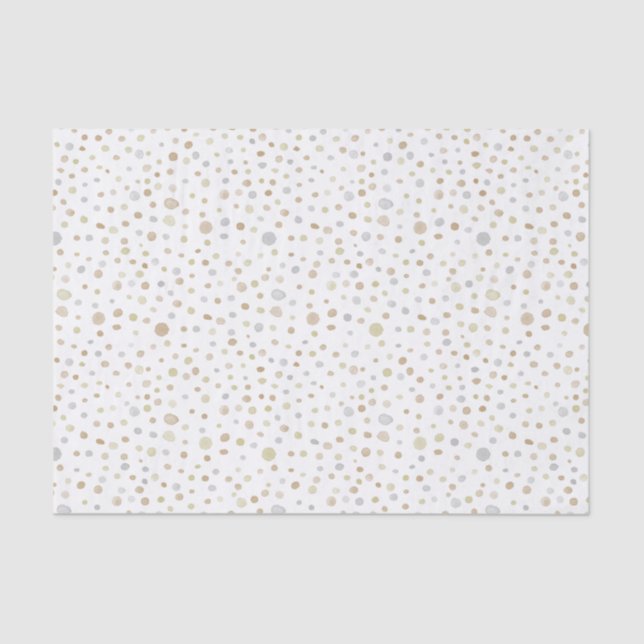 De Seda Hattie Confetti Watercolor Dots - Papel Tecido (Frente )