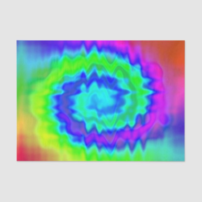 De Seda Hippie Tie Dye Papel Tecido (Frente )