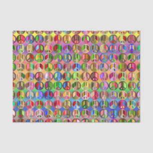 De Seda Hippie Tie-Dye - Papel Tecido para Presença da Pa