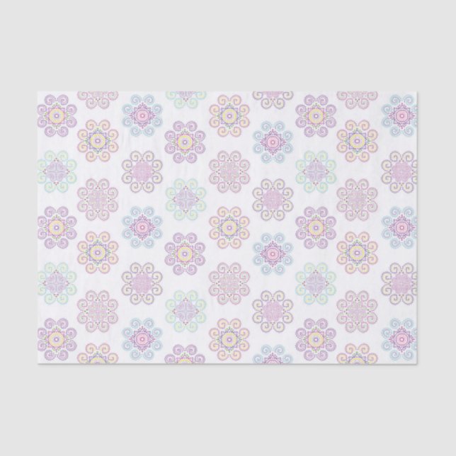 De Seda Hmong Inspirado, Papel Tecidual Brilhante (Frente )