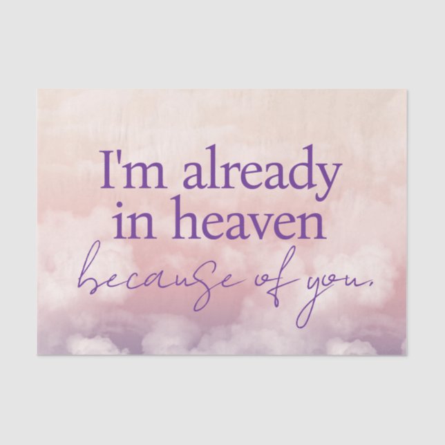 De Seda Já estou no Céu por causa do seu papel tecidular (Frente )