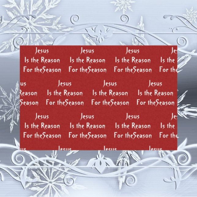 De Seda Jesus é a razão do papel dos tecidos no Natal (Criador carregado)