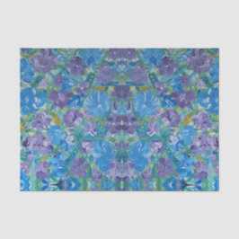 De Seda Lavendar Rosas Papel Tecido Floral
