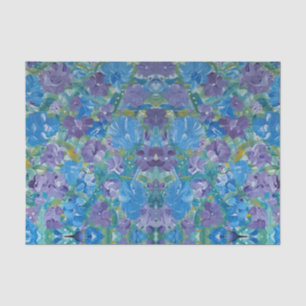 De Seda Lavendar Rosas Papel Tecido Floral