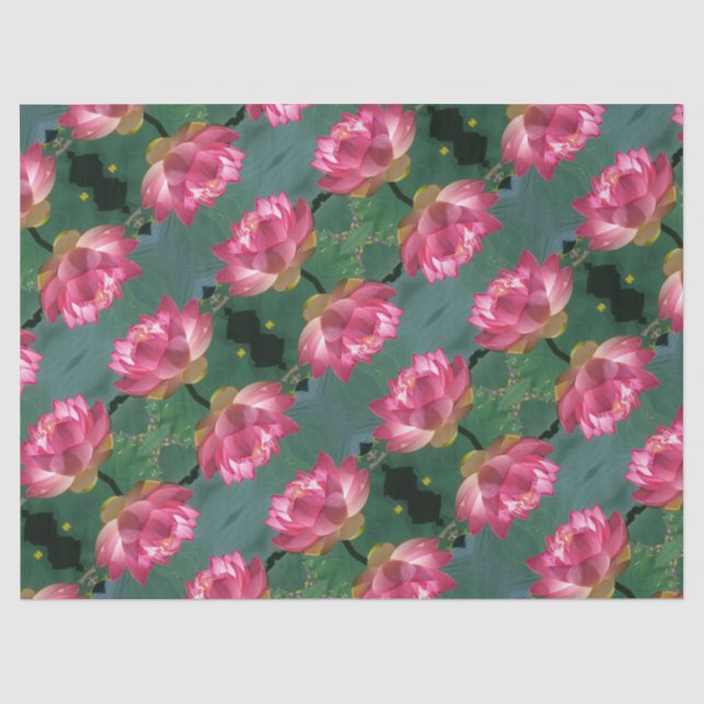 De Seda Lotus Rosa - Papel Tecidual (Frente )