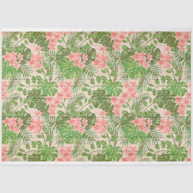 De Seda Madeira Floral Moderno Papel Tecido Popular (Frente )