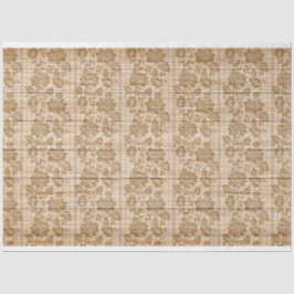 De Seda Madeira Floral Moderno Papel Tecido Popular