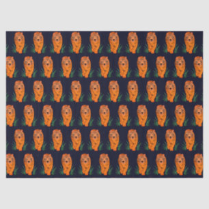 De Seda Meia-noite - Ano Azul do Papel Tecido Tigre