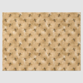 De Seda Mel Bee Series Design 13 Papel Tecido