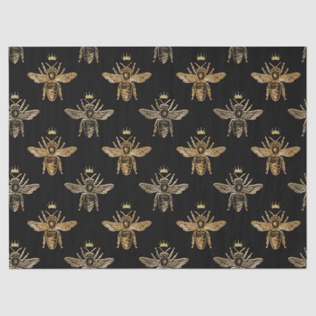 De Seda Mel Bee Series Design 16 Papel Tecido (Frente )
