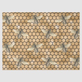 De Seda Mel Bee Series Design 9 Papel Tecido