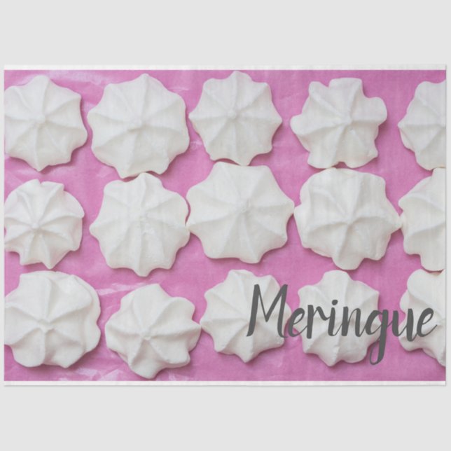 De Seda Meringues em papel cor-de-rosa (Frente )