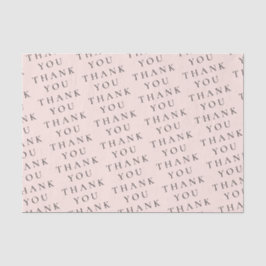 De Seda Moderno Papel Elegante Pêssego Preto Obrigado Pers