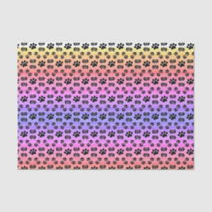 De Seda Neo Rainbow Puppy Paws, Artesanato e Papel Tecido