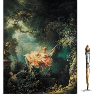 De Seda O Balanço por Jean Honore-Fragonard Papel Tissue